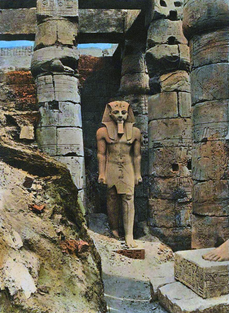 French_School_-_Statue_of_Ramses_II_Luxor_Egypt_1903_hand_coloured_photo_-_MeisterDrucke-513280.jpg