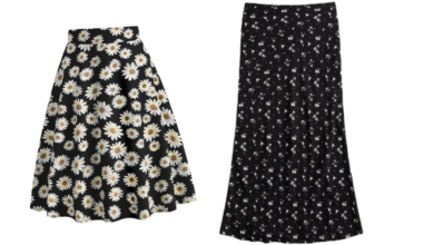 الفرق بين التنورة الكلوش والمستقيمة والبليسيه