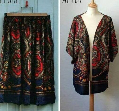 تجديد وإعادة تصميم التنورة القديمة