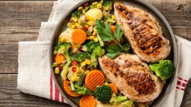 وصفة الخضار بالدجاج المشوية الإيطالية