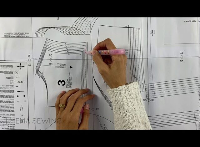 سحب الباترون من الملابس الجاهزة بذكاء